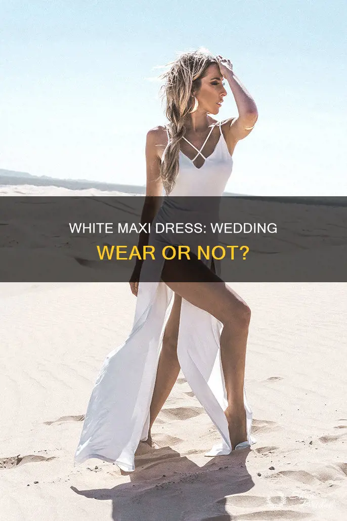 can I wear a white maxi dress to a wedding