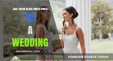 Black Dress Pants: Wedding Wear or Taboo?