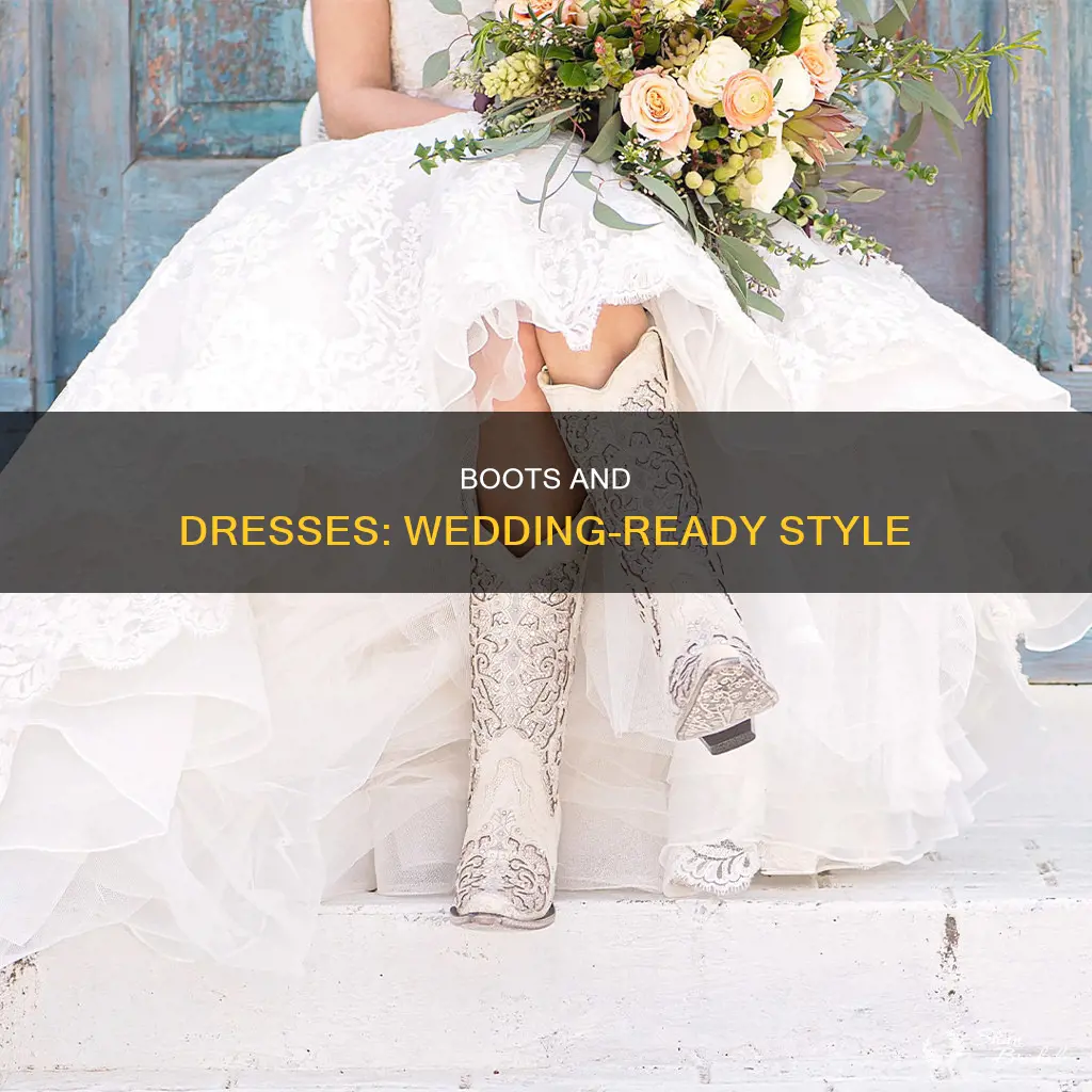 can I wear boots with a dress to a wedding