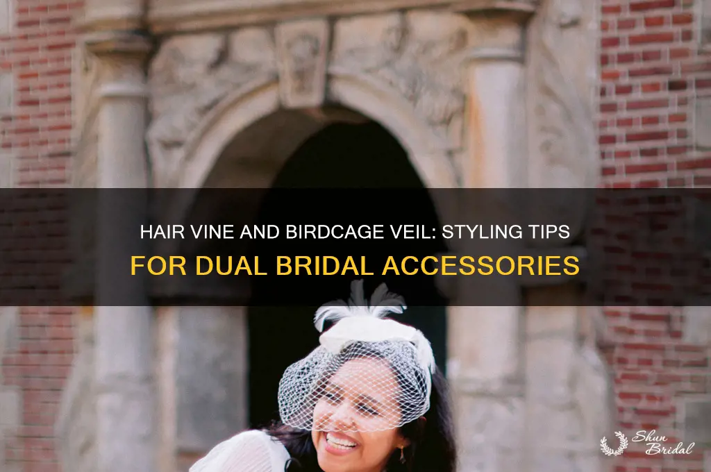 can i wear both a hair vine and birdcage veil