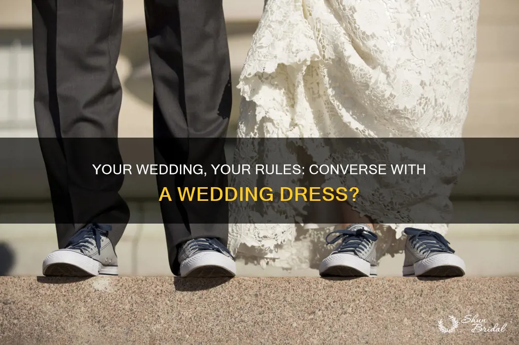 can I wear converse with my wedding dress