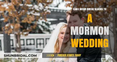 Mormon Wedding Attire: Dress Slacks Appropriate?