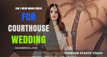 Indian Dresses: Courthouse Wedding-Appropriate?