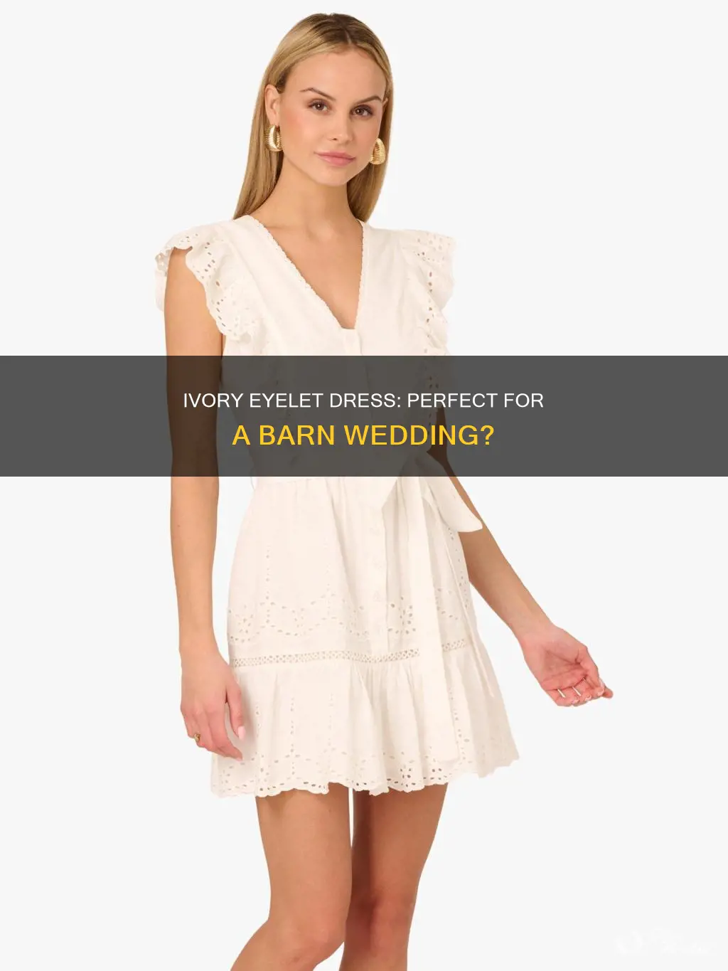can I wear ivory eyelet dress to a barn wedding