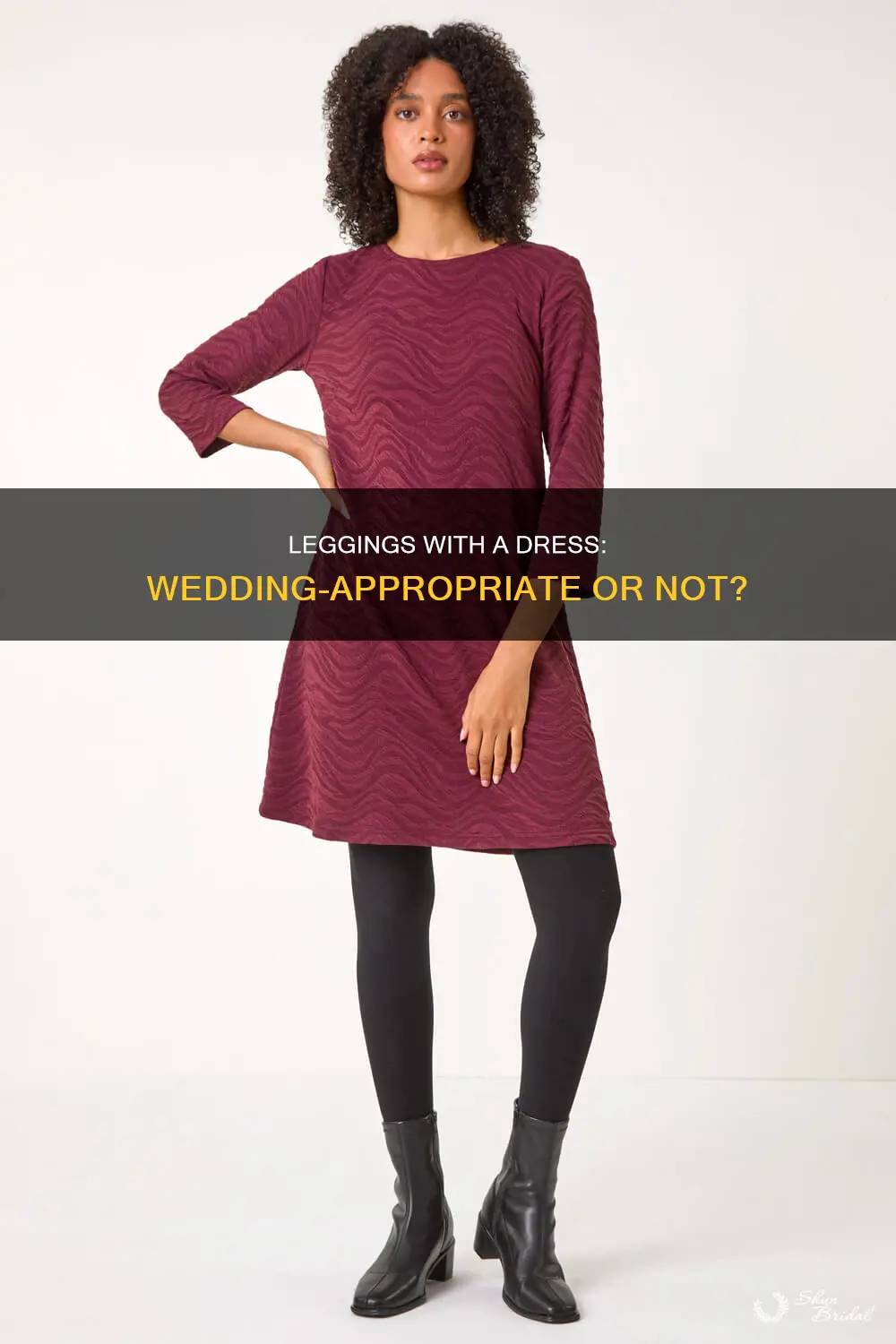 can I wear leggings with a dress to a wedding
