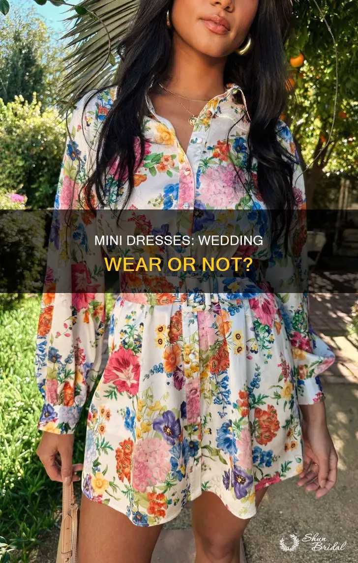 can I wear mini dress to a wedding