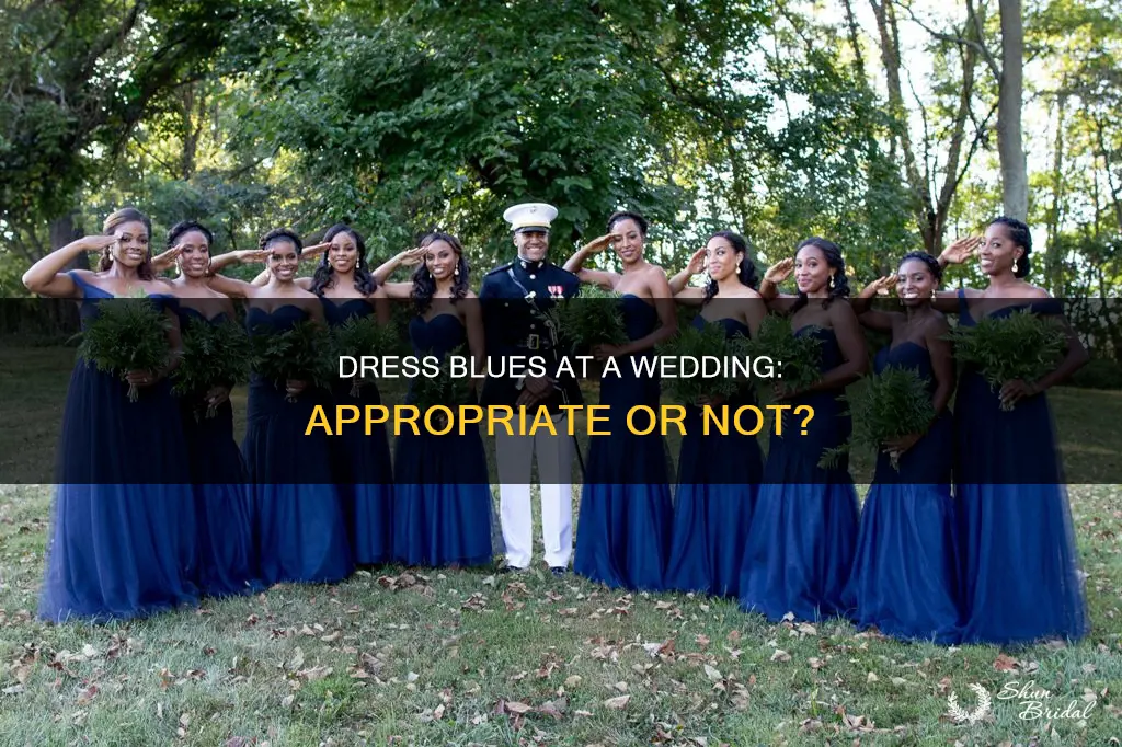 can I wear my dress blues to my aunt