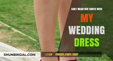 Red Shoes with a Wedding Dress: A Bold Choice?