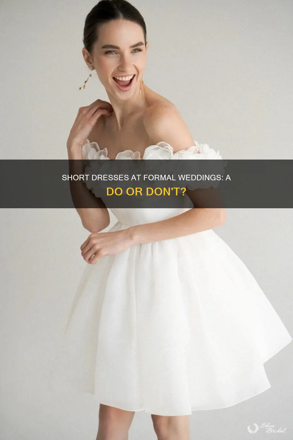 can I wear short dress to formal wedding