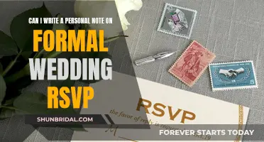 Writing Personal Notes on Formal Wedding RSVPs: Is It Okay?