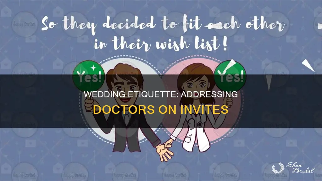 can I write dr on wedding invite