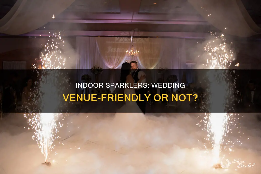 can indoor sparklers really be used in a wedding venue