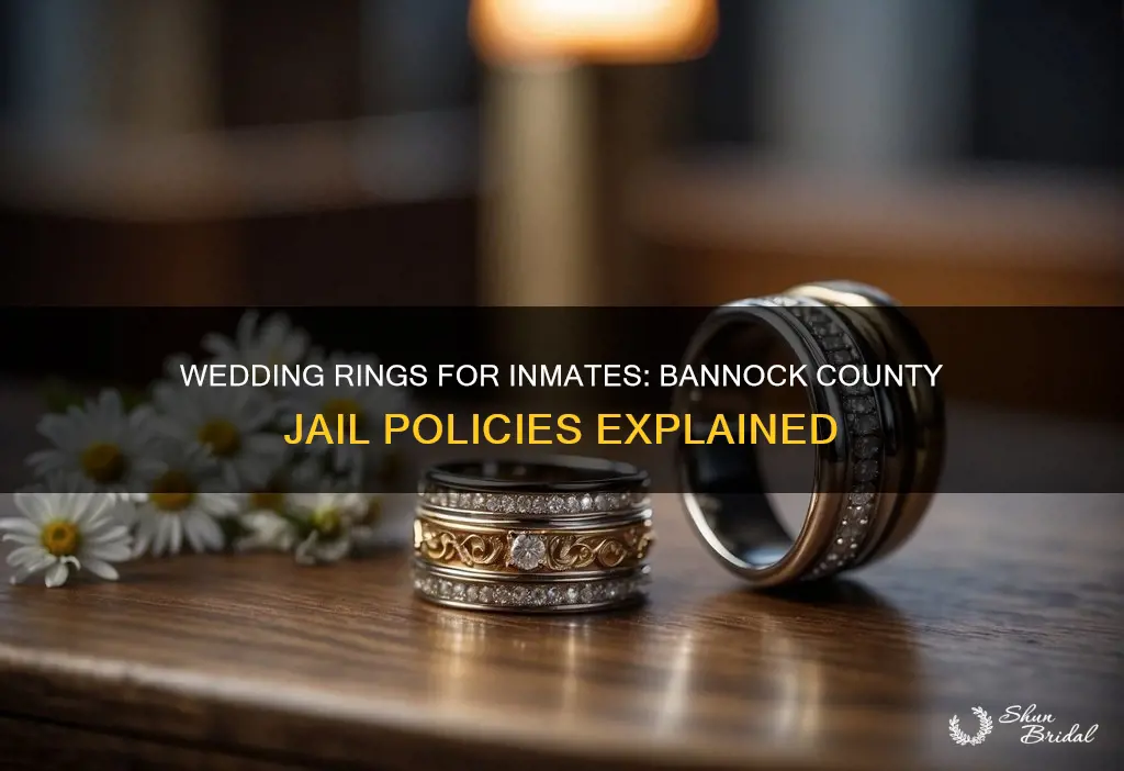 can inmates at the bannock county jail have wedding rings