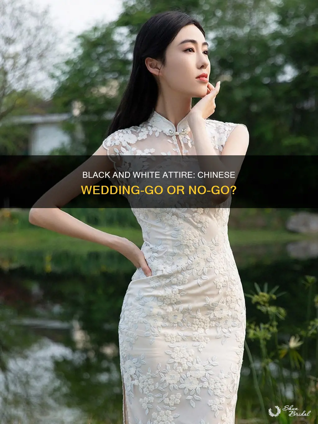 can iwaear black and white to chinese wedding