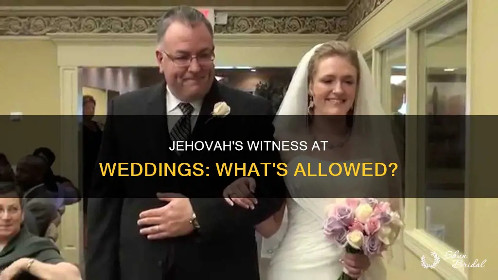 can jehovah witness attend weddings