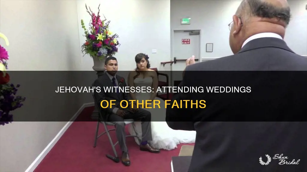 can jevhoahs witnesses go to others wedding