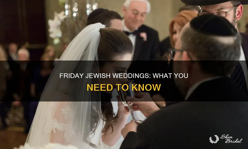 can jewish weddings be on friday