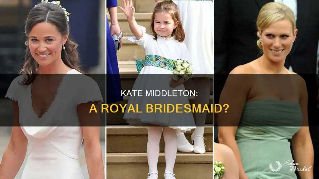 can kate middleton be a bridesmaids