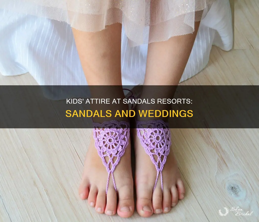 can kids attend to wedding in sandals resorts