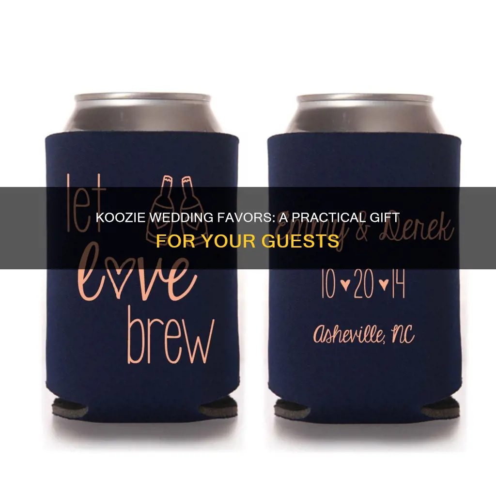 can koozie wedding favors