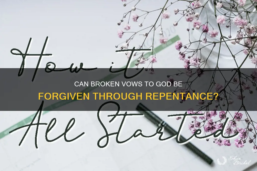 can making a vow to god be repented of