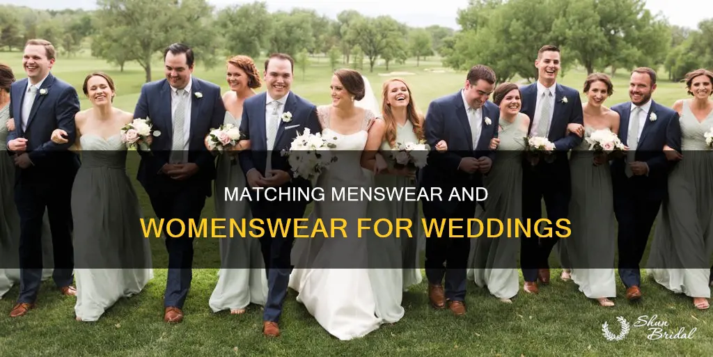 can mens ties match womens dress wedding