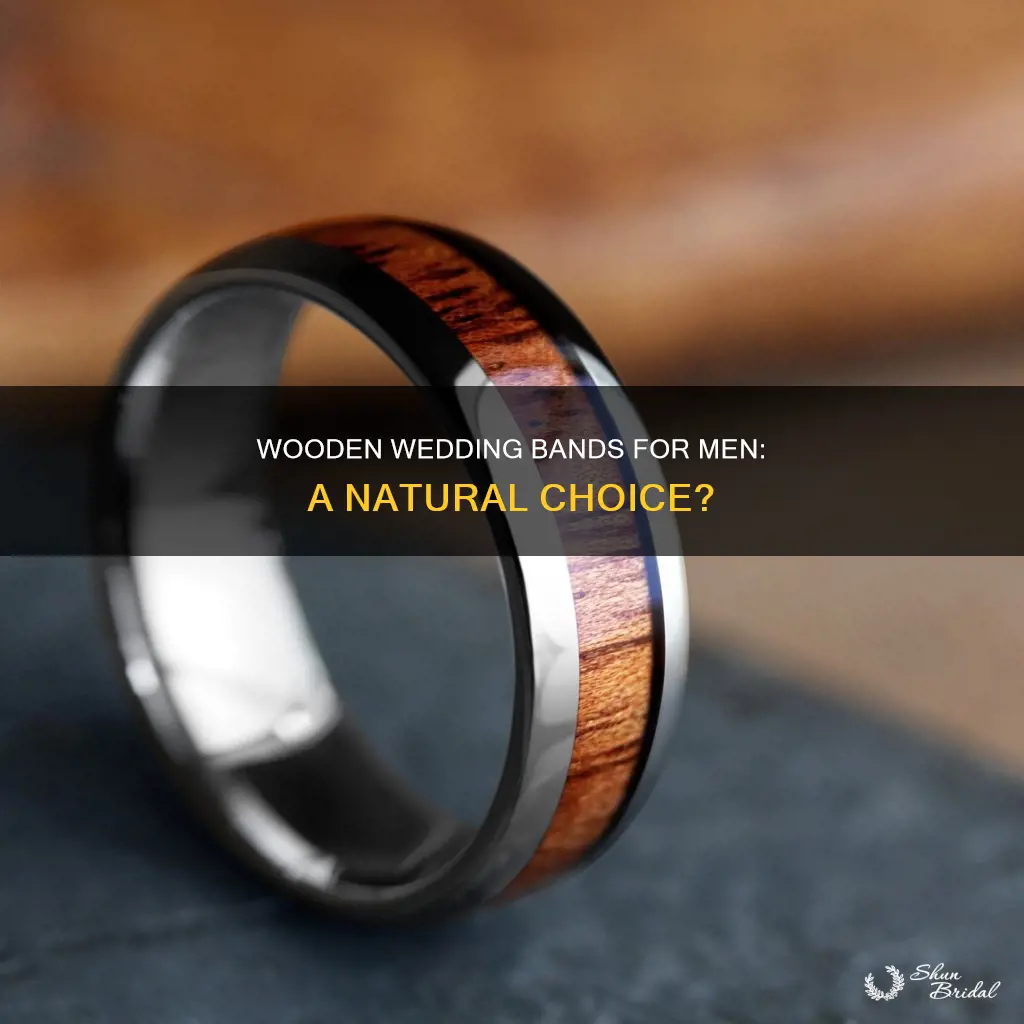 can mens wedding bands be made out of all wood