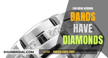 Men's Wedding Bands: Diamonds, A Suitable Choice?