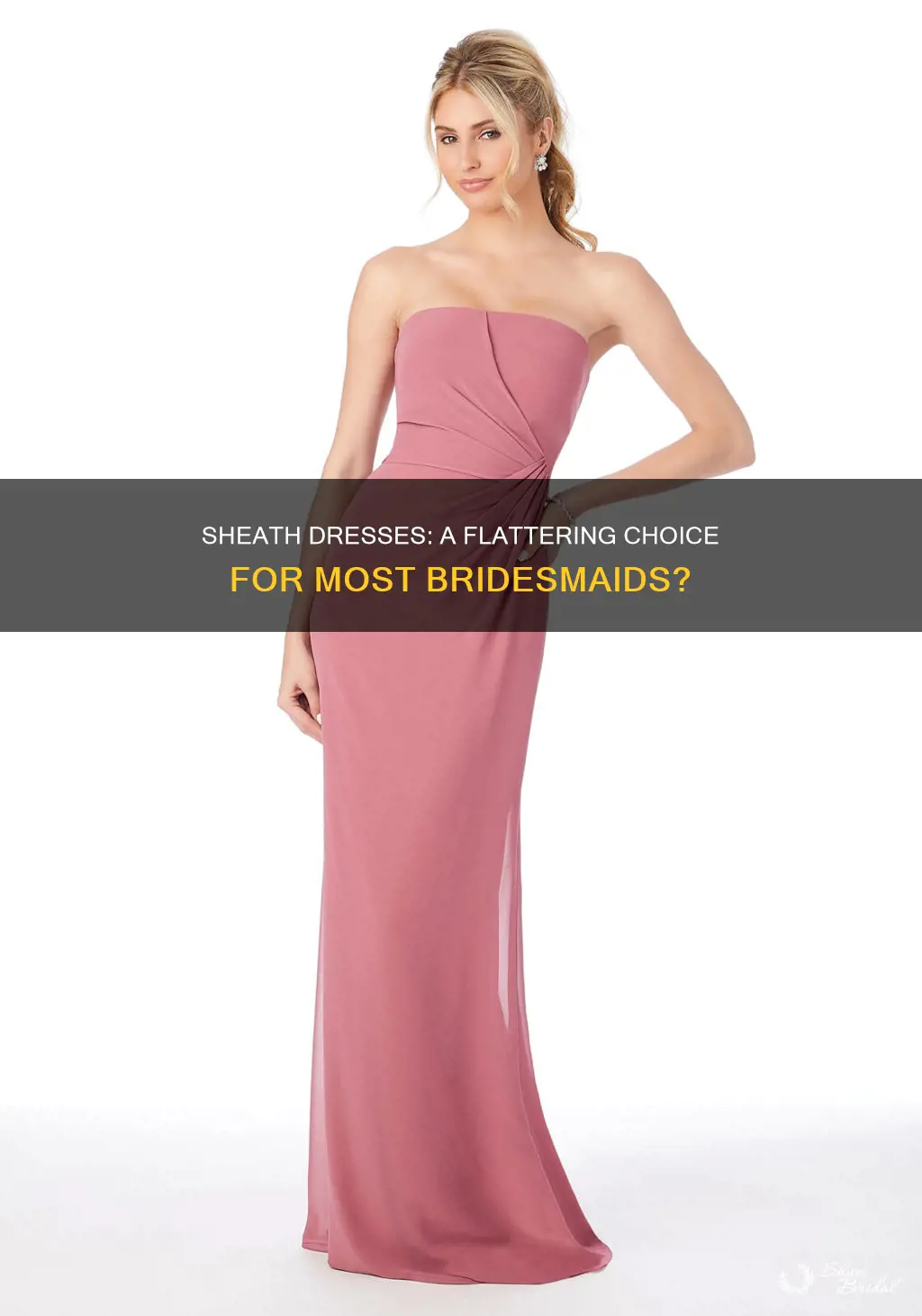 can most bridesmaids wear sheath dress