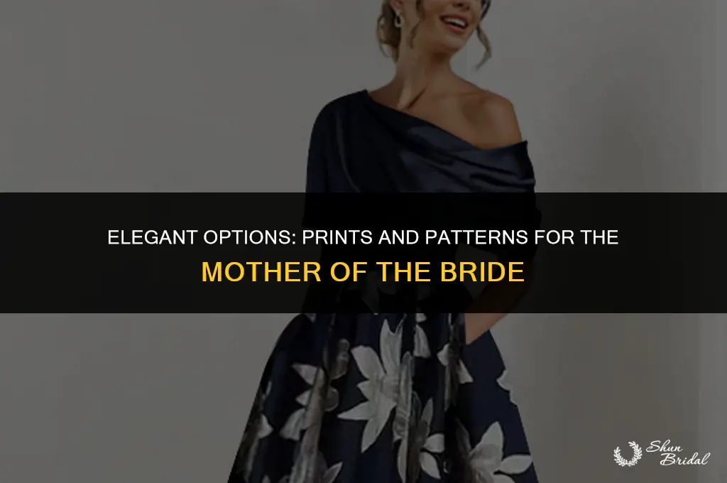 can mother of the bride wear print dress