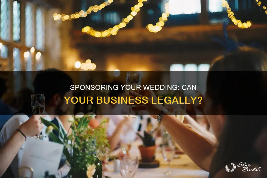 can my business sponsor my wedding