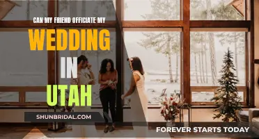 Friend Wedding Officiant: Utah's Legal Requirements