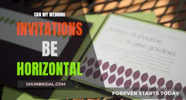 Creative Ways to Design Horizontal Wedding Invitations