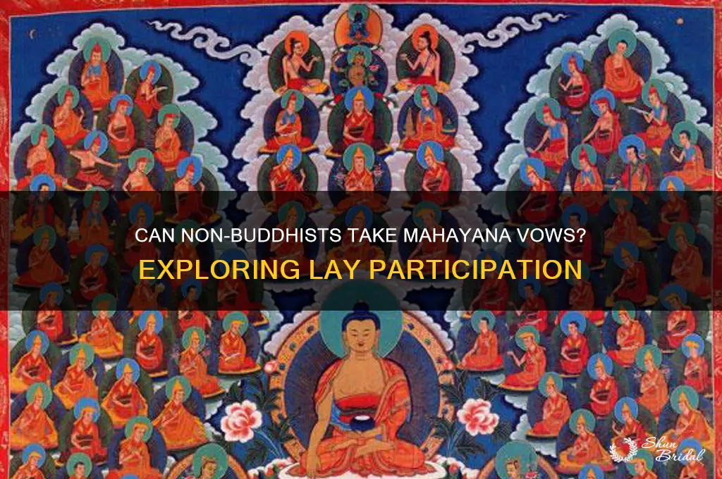can non-buddhist lay person take mahayana vows