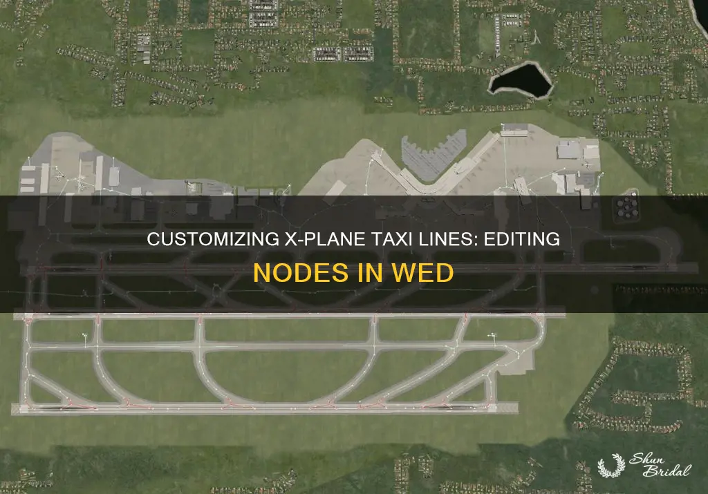 can not edit xplane taxi line nodes in wed