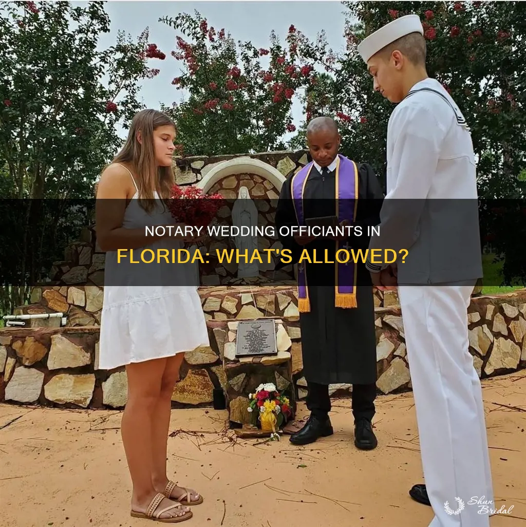 can notaries officiate weddings in Florida