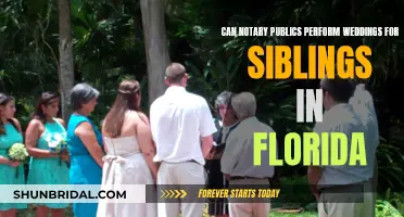 Notary Publics Officiating Weddings for Siblings in Florida