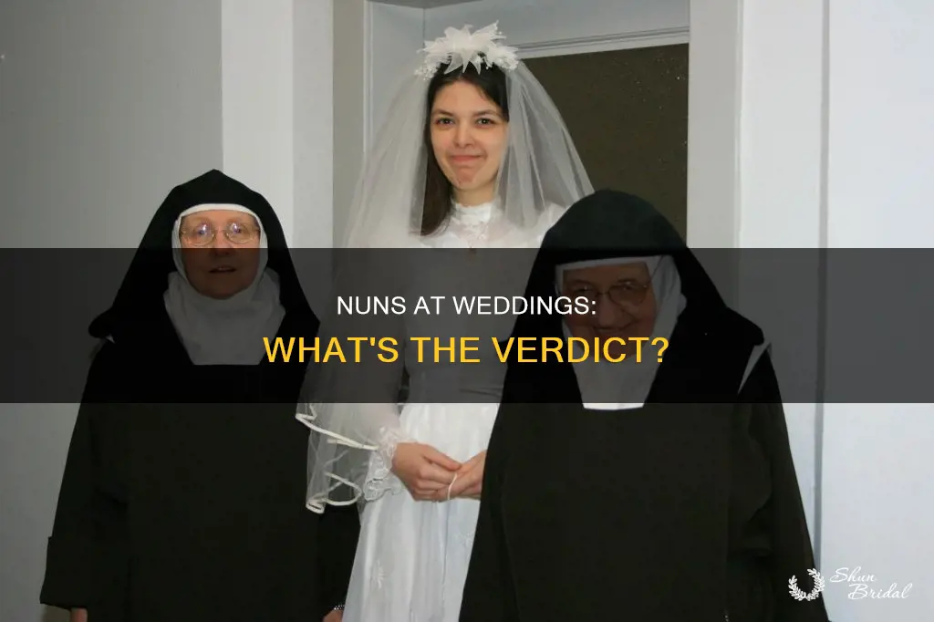 can nuns attend a wedding