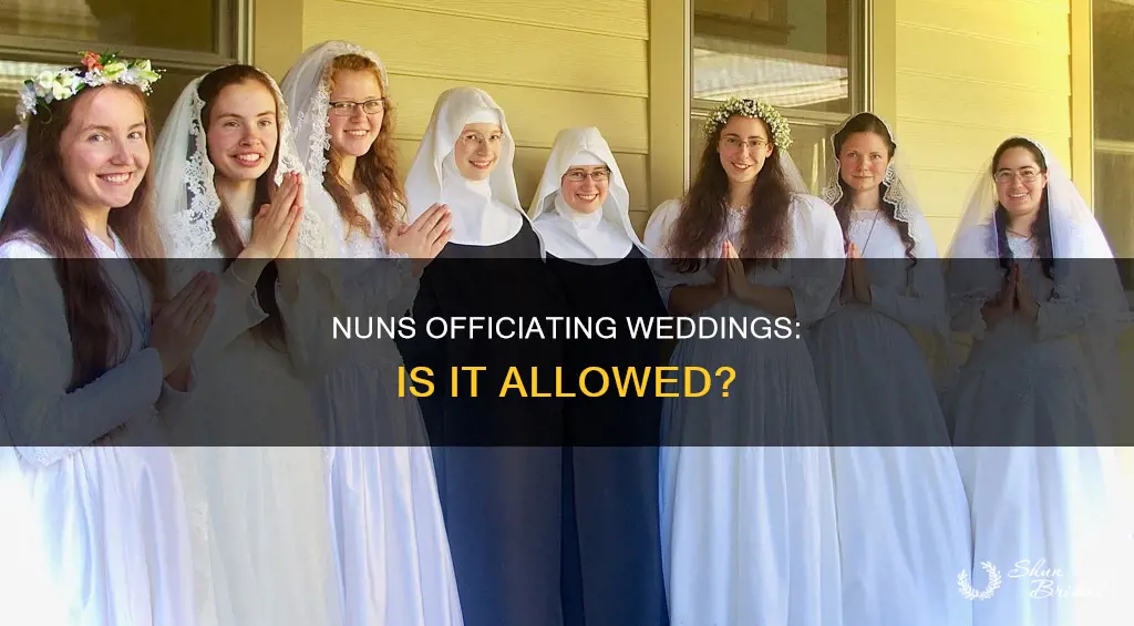 can nuns perform weddings