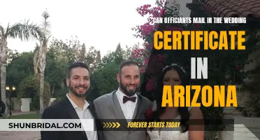 Mailing Wedding Certificates: Arizona's Officiant Legal Requirements