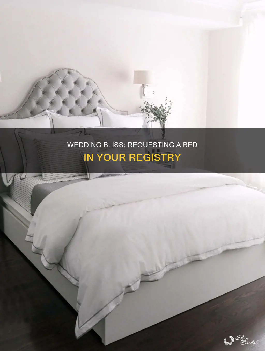 can one ask for a bed on a wedding regisry