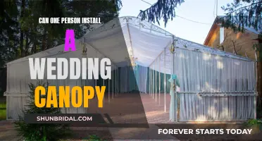 Installing a Wedding Canopy: A Solo Mission Possible?