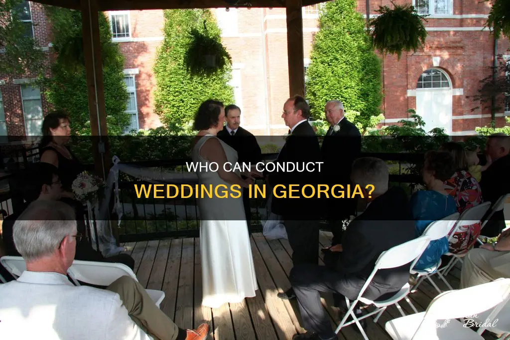 can ordained ministers conduct weddings in ga