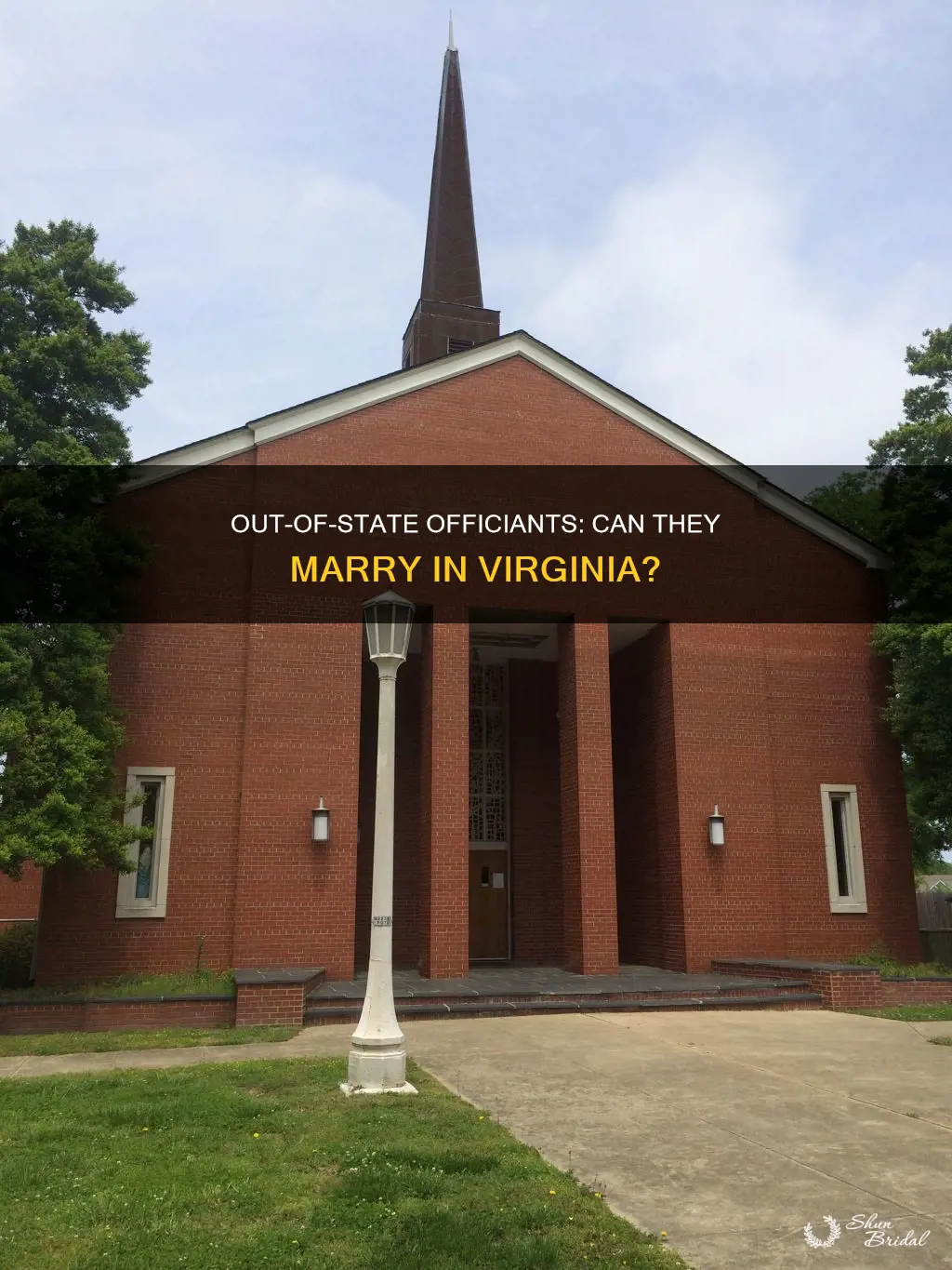 can pastors from another state officiants weddings in Virginia