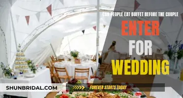 Wedding Buffet Etiquette: Eating Before the Couple's Grand Entry