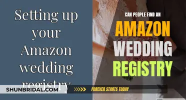 How to Find an Amazon Wedding Registry