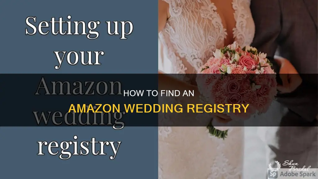 can people find an amazon wedding registry