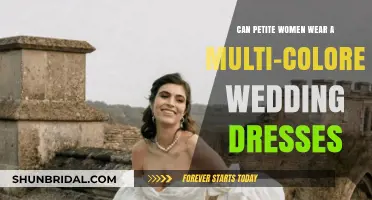 Petite Brides: Can Multi-Colored Wedding Dresses Work?