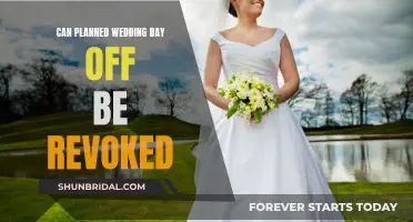 Your Wedding, Your Day Off: Can It Be Revoked?