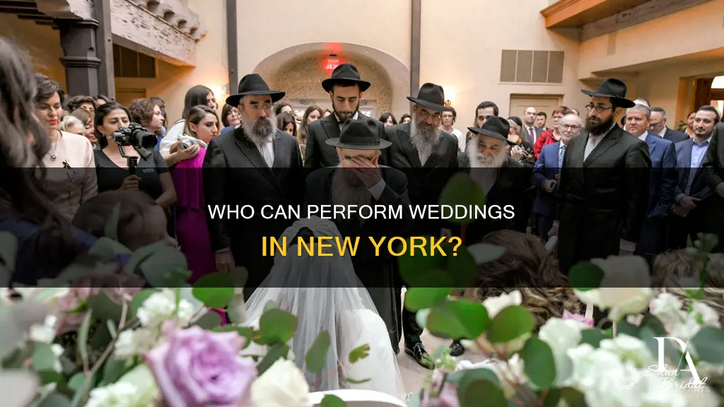 can rabbi perform wedding in New York